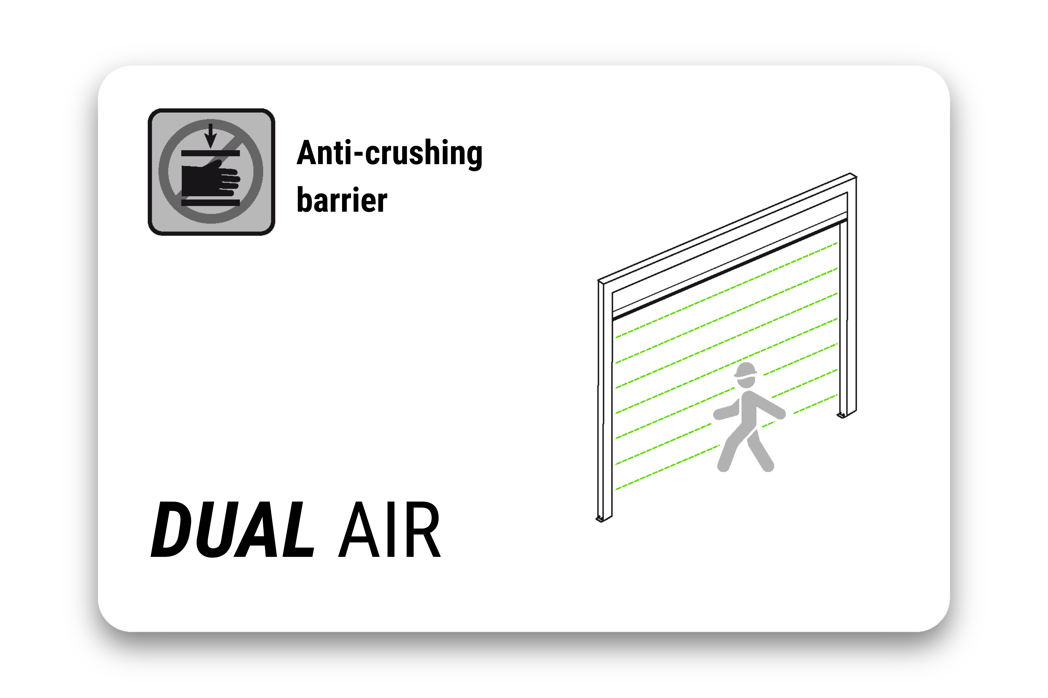 DUAL AIR anti crushing barrier card
